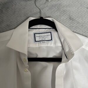 Charles Tyrwhitt Classic Ivory Men's Dress Shirt